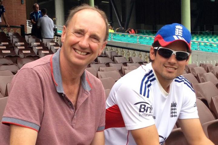 Jonathan Agnew and Alistair Cook