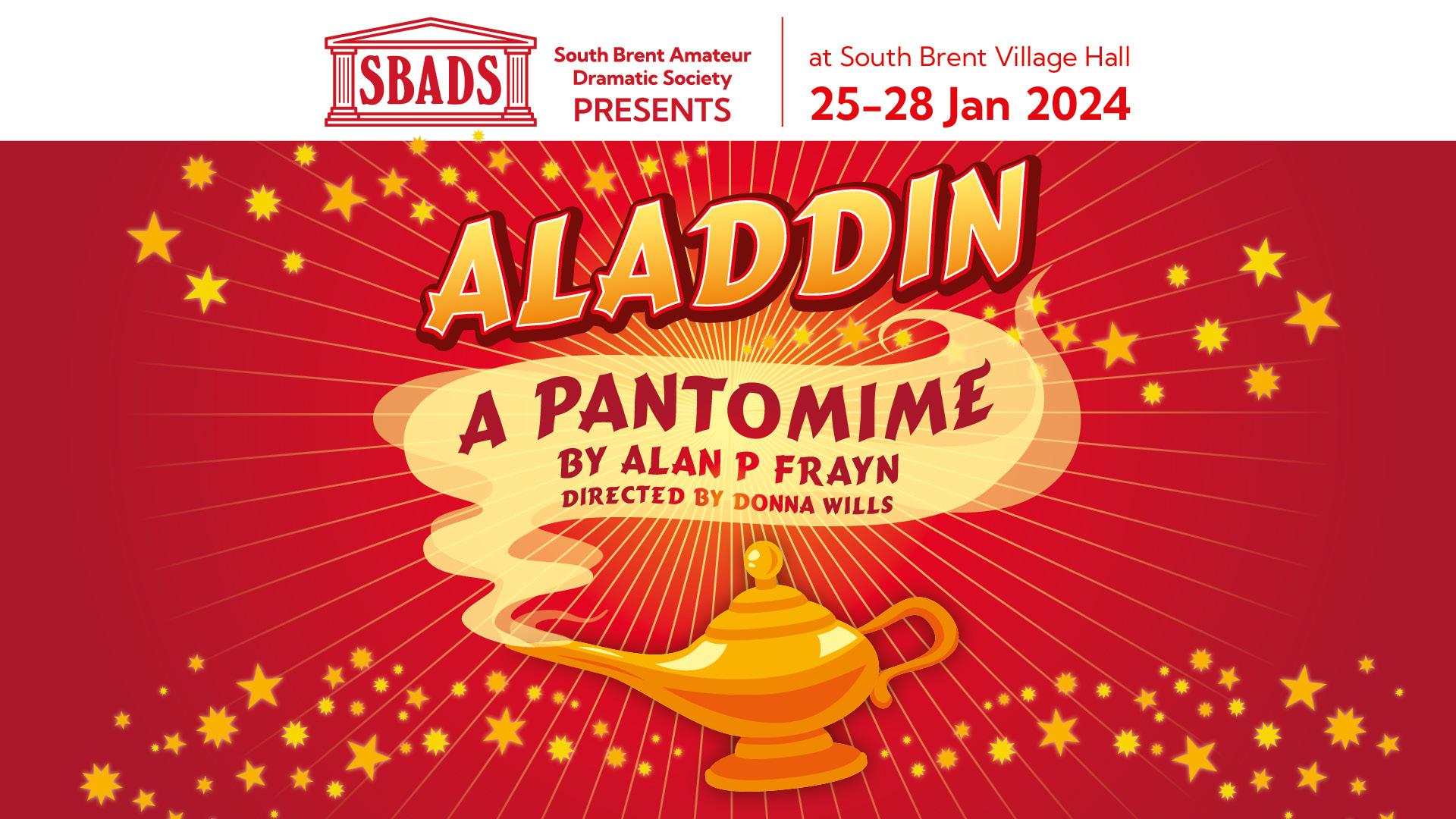 South Brent Amateur Dramatic Society presents Aladdin by Alan P Frayn, 25-28 January 2024